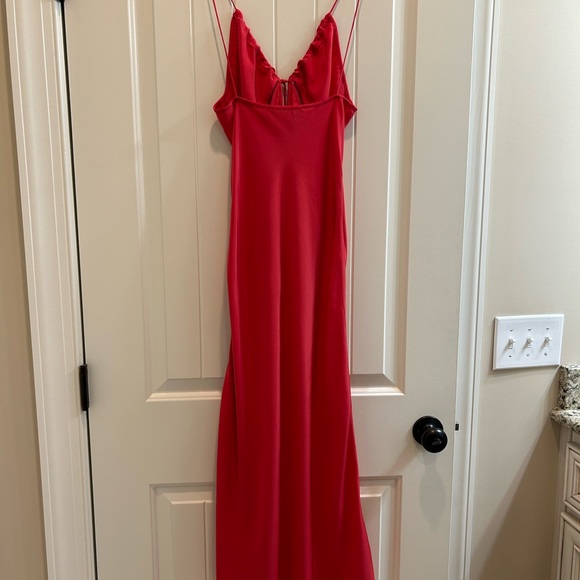 Christopher esber cutout silk midi red slip dress.    AU 10 US 6 - Picture 5 of 9